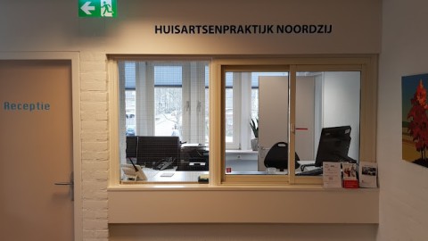 Reception desk of GP practice Noordzij