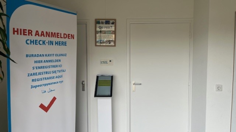 Registration kiosk at general practice Kastelenplein
